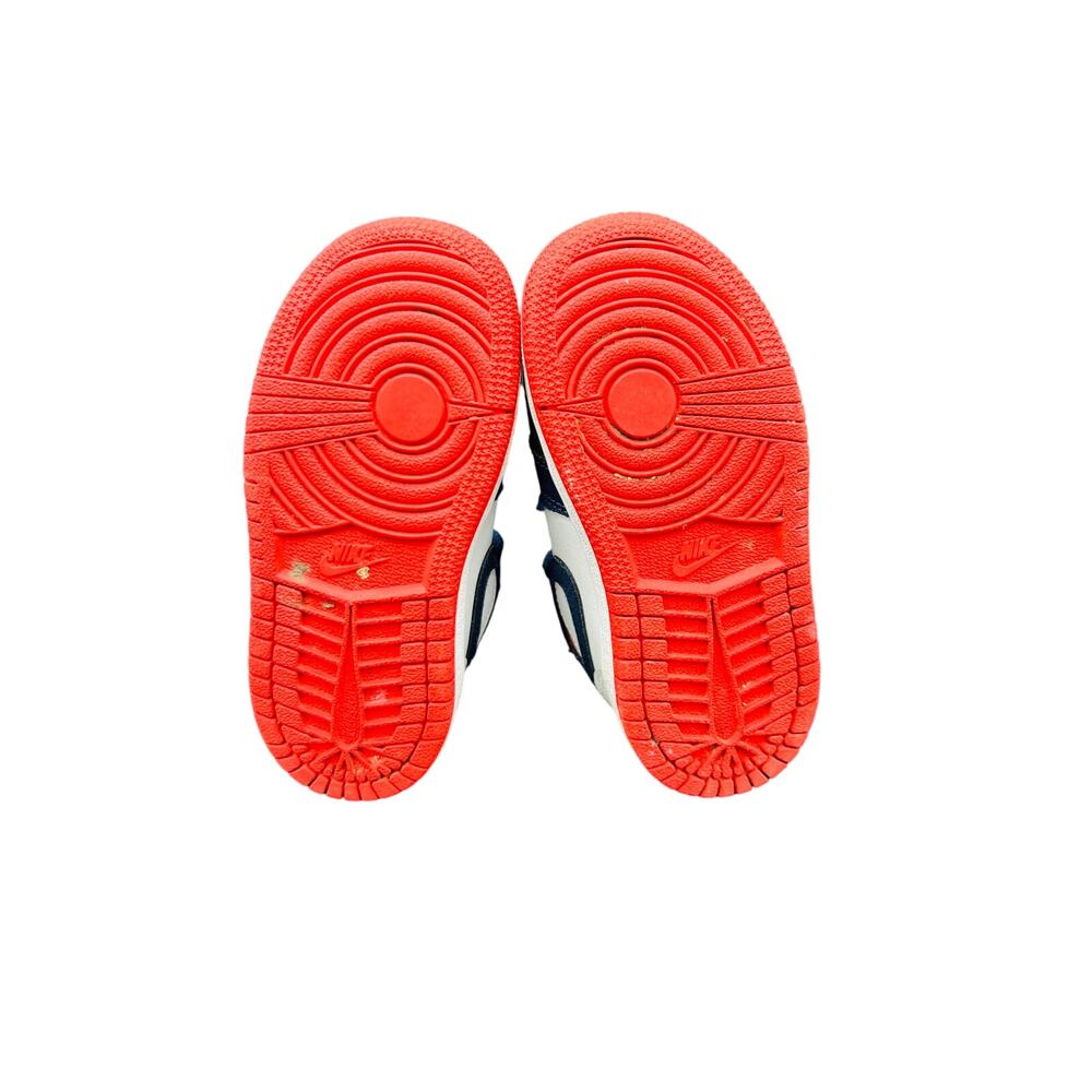 👟 Nike Air Jordan 1 Mid USA Toddler 8C Red White Blue Sneakers BQ6933 - Picture 5 of 6
